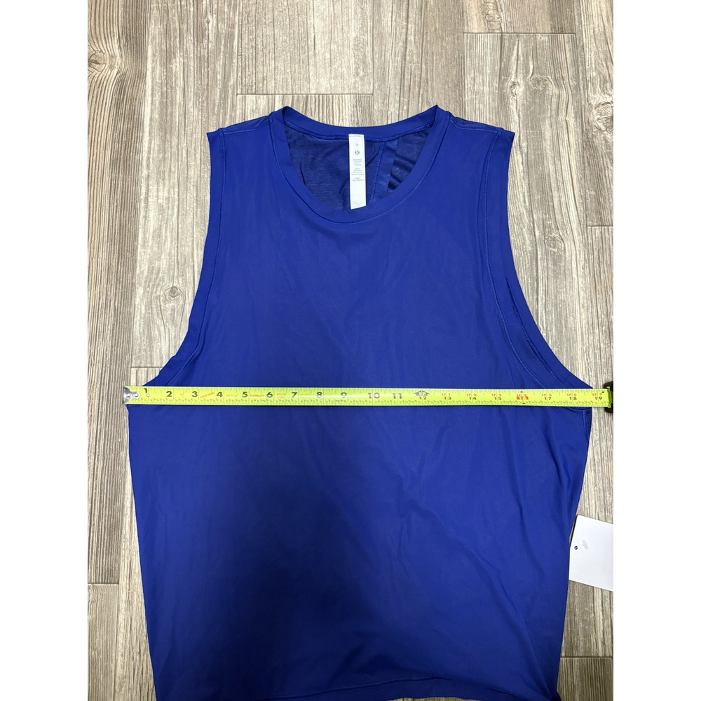 Lululemon In the Open Tank Larkspur Blue Open Back Athletic Top Womens M NWT - Picture 7 of 8